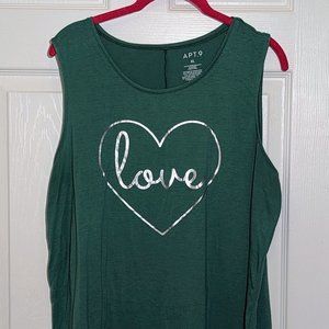Apt. 9 (Kohl's) Women's Tank Top, Green, XL